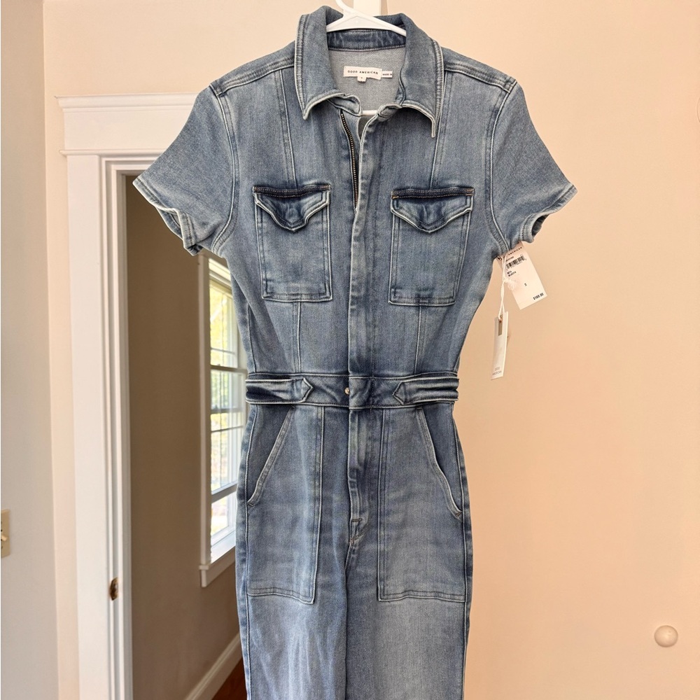 Good American Denim Jumpsuit